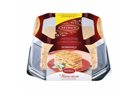 Торт MIREL 550гр Наполеон Классический 1/6шт