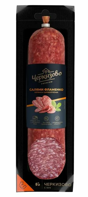 Колбаса сырокопченая ЧЕРКИЗОВО 250гр Салями фламенко срез 1/6шт