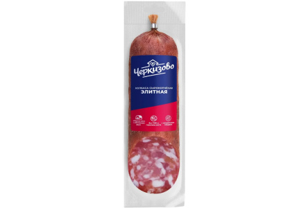 Колбаса сырокопченая ЧЕРКИЗОВО 225гр Элитная срез 1/6шт