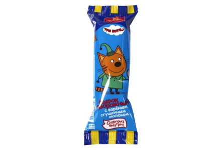 Сырок творожный ТРИ КОТА 40гр 16% Вареная сгущенка 1/12шт Свитлогорье 508