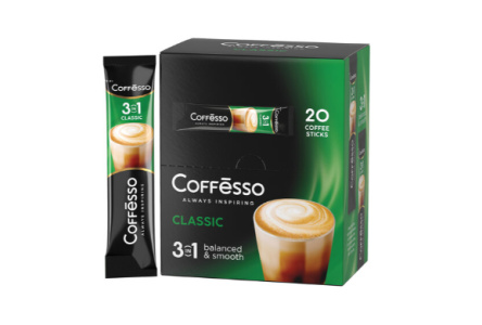 Кофе растворимый COFFESSO 3в1 15гр Classic 1/1шт
