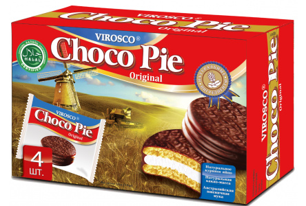 Печенье CHOCO-PIE Original 112гр 1/20шт Virosco