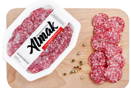 Колбаса сырокопченая ALMAK 80гр Флорентийская нарезка 1/1шт