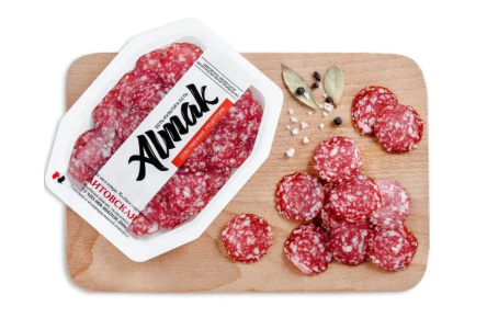 Колбаса сырокопченая ALMAK 80гр Литовская нарезка 1/1шт