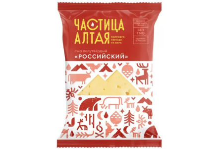 Сыр ЧАСТИЦА АЛТАЯ 180гр 50% Российский флоупак 1/6шт БЗМЖ