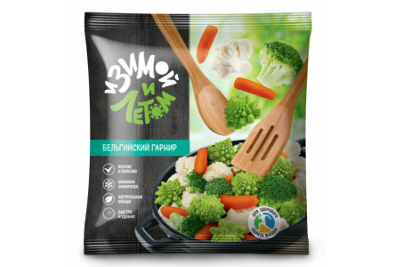 Заморож И ЗИМОЙ И ЛЕТОМ 400гр Смесь овощная Бельгийский гарнир 1/20шт