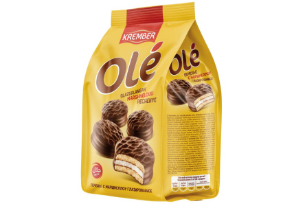 Печенье OLE 182гр С маршмеллоу 1/18шт Узбекистан