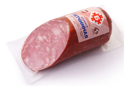 Колбаса варено-копченая БРЕСТ 415гр Ветчинная 1/5шт Беларусь