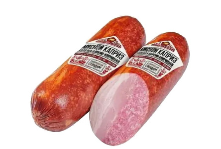 Колбаса варено-копченая БЕЛАРУССКИЕ РЕЦЕПТЫ Сервелат мясной каприз Беларусь