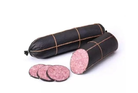 Колбаса варено-копченая БЕЛАРУССКИЕ РЕЦЕПТЫ Сервелат черный Беларусь