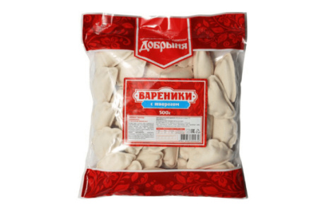 Вареники ДОБРЫНЯ 500гр С творогом 1/12шт