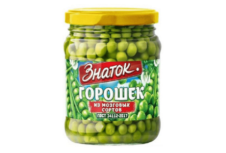 Горошек ЗНАТОК 450гр ГОСТ ст/б 1/8шт