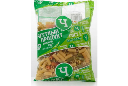 Макаронные изделия СОЮЗПИЩЕПРОМ 400гр Марка Ч Трубочки группа В в/с 1/12шт