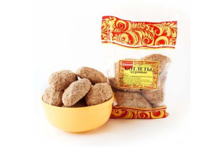 Котлеты ДОБРЫНЯ 1000гр Куриные 1/6шт