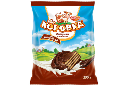 Конфеты КОРОВКА 250гр Шоколад 1/6шт Рот Фронт