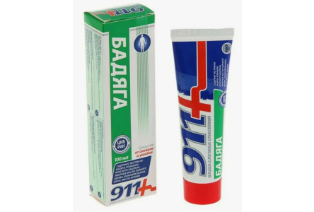 Гель Бадяга 911 100мл Бальзам от синяков и ушибов 1/1шт