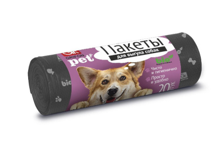 Пакеты д/выгула собак GRIFON Bio 20шт 1/12шт