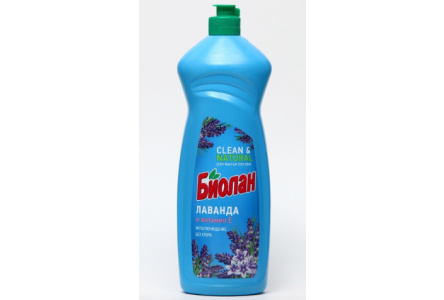 Средство д/мытья посуды БИОЛАН 900мл Лаванда/Витамин Е 1/12шт