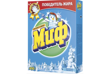 Порошок стиральный МИФ 400гр Морозная свежесть ручная стирка 1/11шт