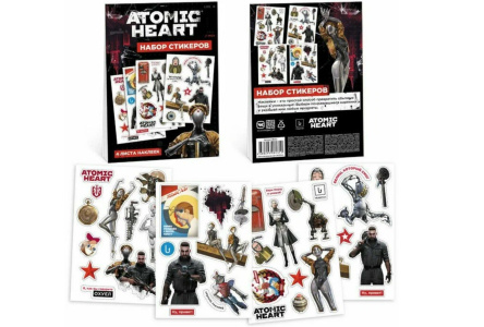 Брелок и наклейки ATOMIC HEART в флоупаке 1/16шт