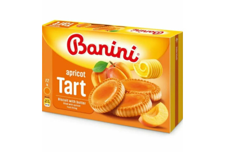 Печенье бисквитное BANINI 210гр Tart Абрикос 1/12шт