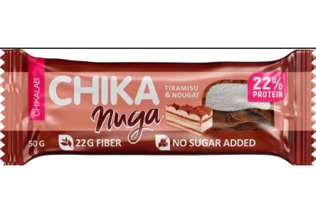 Батончик глазированный CHIKALAB 50гр Нуга/тирамису 1/20шт