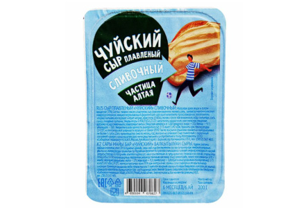 Сыр плавленый ЧУЙСКИЙ 200гр Сливочный 1/16шт