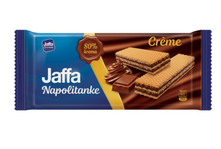 Вафли JAFFA NAPOLITANKE GOLD CREME 187гр Молочный шоколад 1/17шт
