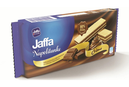 Вафли JAFFA NAPOLITANKE CREME CHOCOLATE 187гр Сливки/темный шоколад 1/17шт