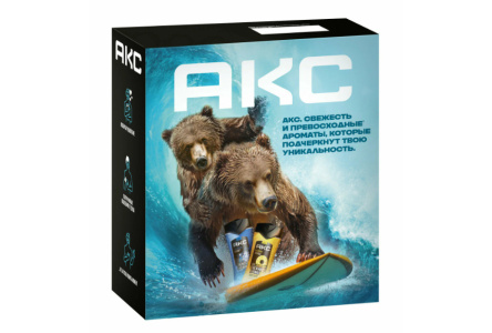 Набор подарочный AXE Гель д/душа 250+250мл на пляже океана 1/6шт