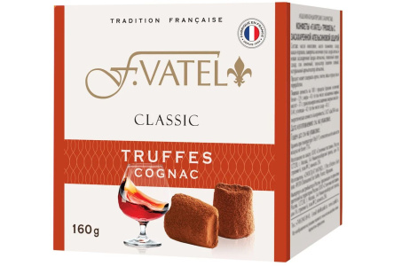 Набор конфет CHOCOLAT MATHEZ F VATEL 160гр Трюфель/коньяк 1/12шт