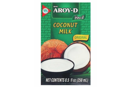 Молоко AROY-D 250мл Кокосовое т/п 1/36шт Продукт без заменителя молочного жира