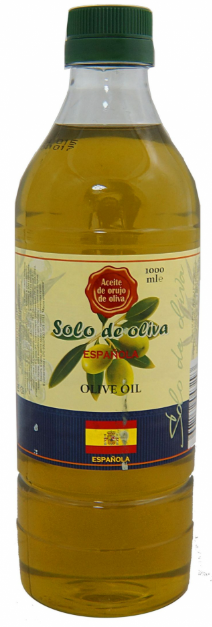 Масло оливк Solo de Olive 1л рафинированное ПЭТ 1/12шт