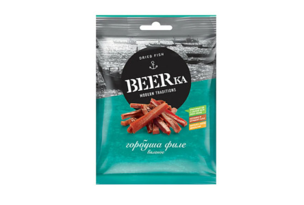 Филе горбуши БИРКА 25гр Вяленое 1/25шт