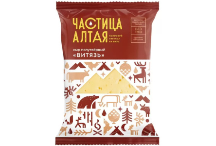 Сыр ЧАСТИЦА АЛТАЯ 180гр 50% Витязь флоупак 1/6шт БЗМЖ