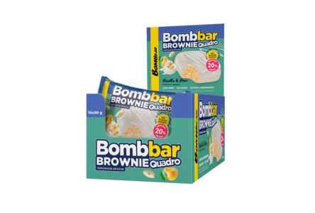 Печенье глазированное BOMBBAR 50гр Рикотта с грушей 1/10шт
