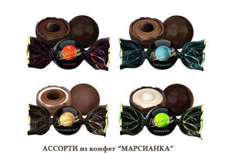 Конфеты МАРСИАНКА Ассорти 1/4кг