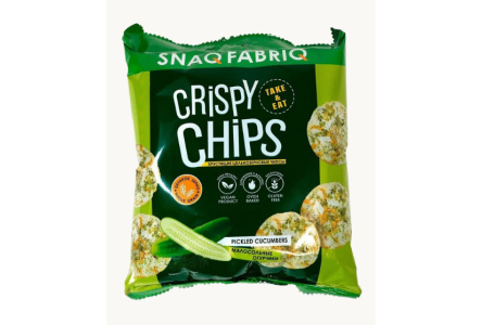 Чипсы цельнозерновые SNAQ FABRIQ 50гр Малосольные огурчики 1/14шт
