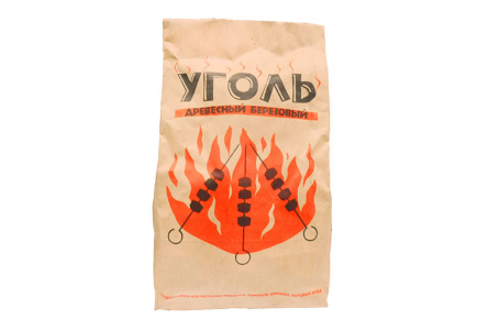 Уголь березовый УГОЛЕК 1кг бум/пакет 1/1шт