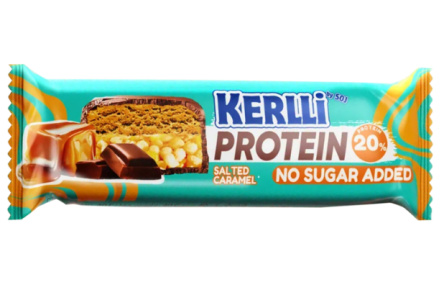 Батончик злаковый KERLLI 40гр Карамель б/сахара 1/30шт
