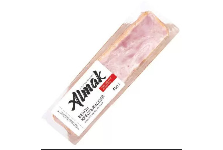 Бекон варено-копченый ALMAK 400гр Крестьянский