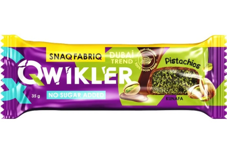 Батончик глазированный SNAQ FABRIQ 35гр Фисташка/хрустящее тесто 1/30шт