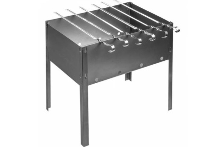 Мангал сборный БАСТИОН 50*30*50см с шампурами 1/1шт