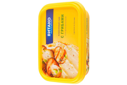 Сыр плавленый ВИТАКО 200гр Грибы 1/16шт