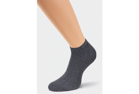 Носки мужские CLEVER р27 серые меланж укороченные 1/10шт