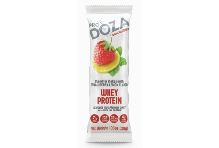 Коктейль протеиновый PRODOZA 30гр Земляника/лимон 1/40шт