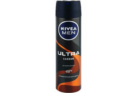 Дезодорант спрей NIVEA Ultra carbon 150мл муж.