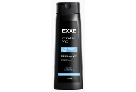 Шампунь-кондиционер EXXE KERATIN PRO 400мл Кератиновый уход 2 в 1 1/12шт