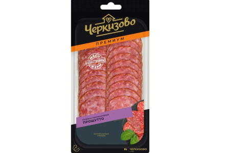 Колбаса сырокопченая ЧЕРКИЗОВО 100гр Прошутто Premium нарезка 1/12шт
