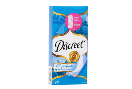 Прокладки ежедневные DISCREET 20шт Дышащие 1/18шт